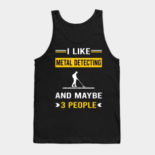 3 People Metal Detecting Detector Detectorist Tank Top